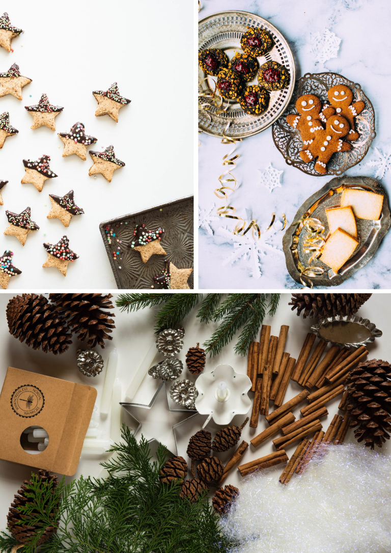 décoration de noel water responsable économique et écologique biscuit pomme de pins canelle