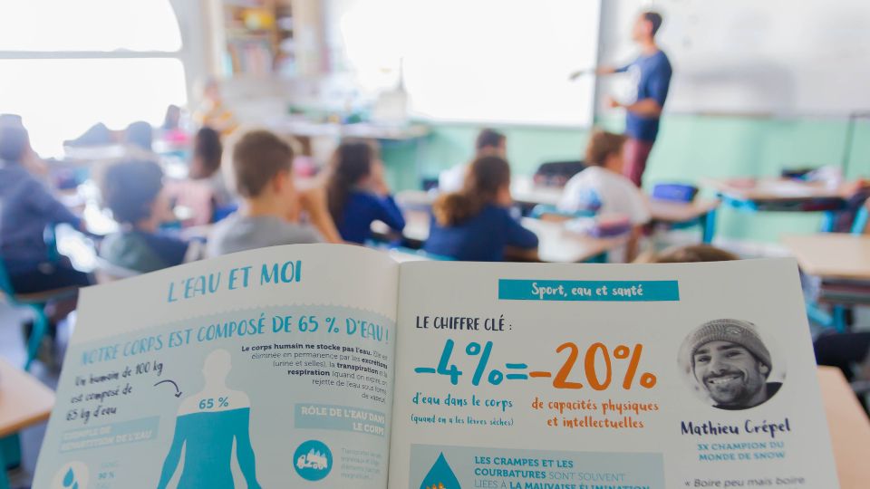 Intervention en classe sur le programme Water Responsable