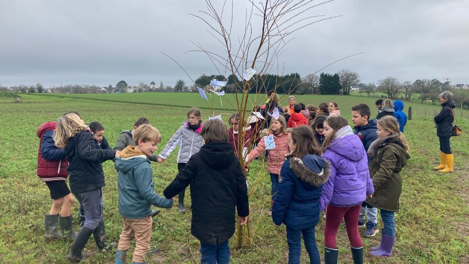 Odyssée Pleine Nature - édition spéciale arbres pour la Water Family dans la ferme de Rostevel à Brec’h - antenne Morbihan