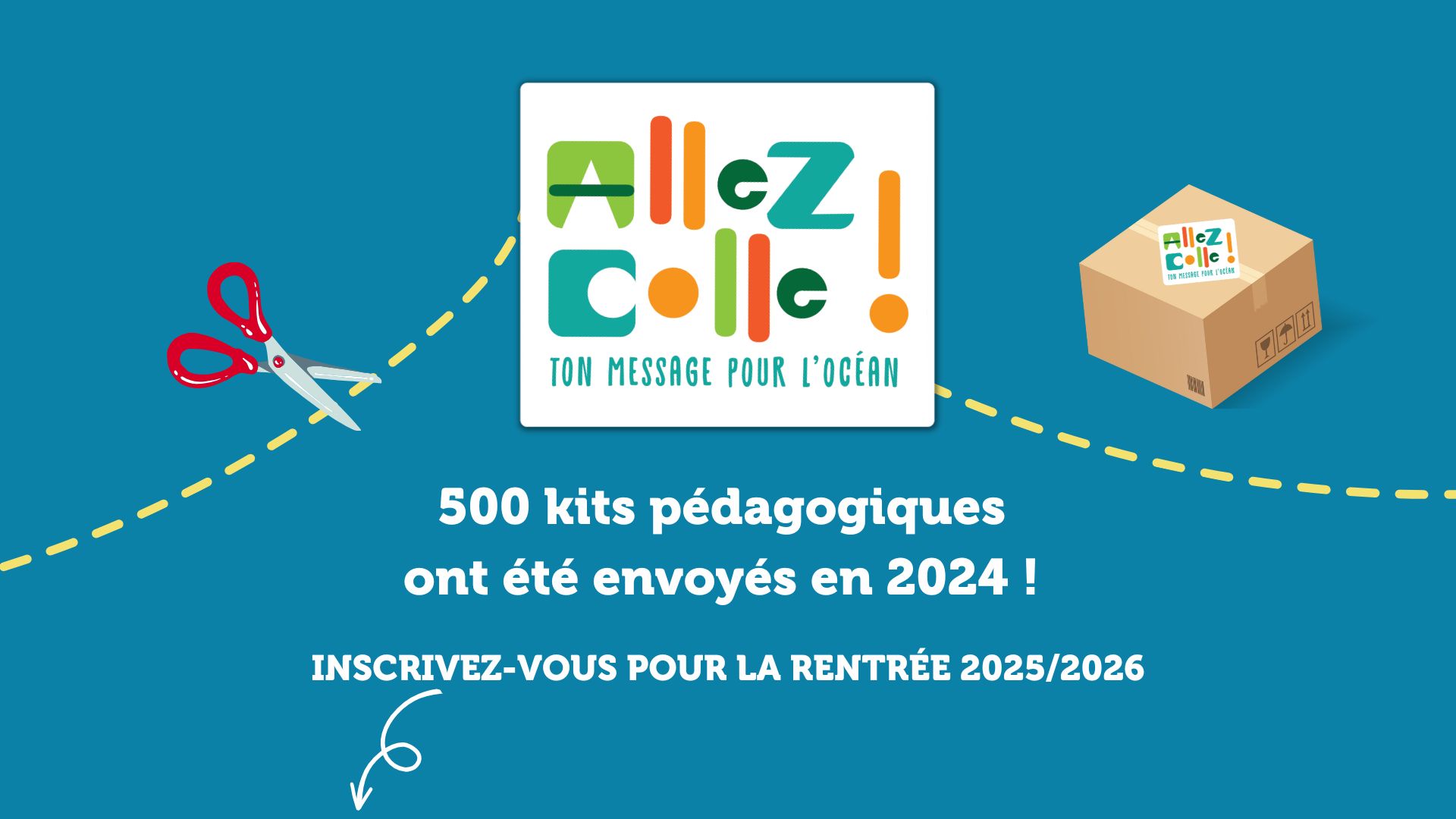 Kit pédagogique allez colle ton message pour l'océan