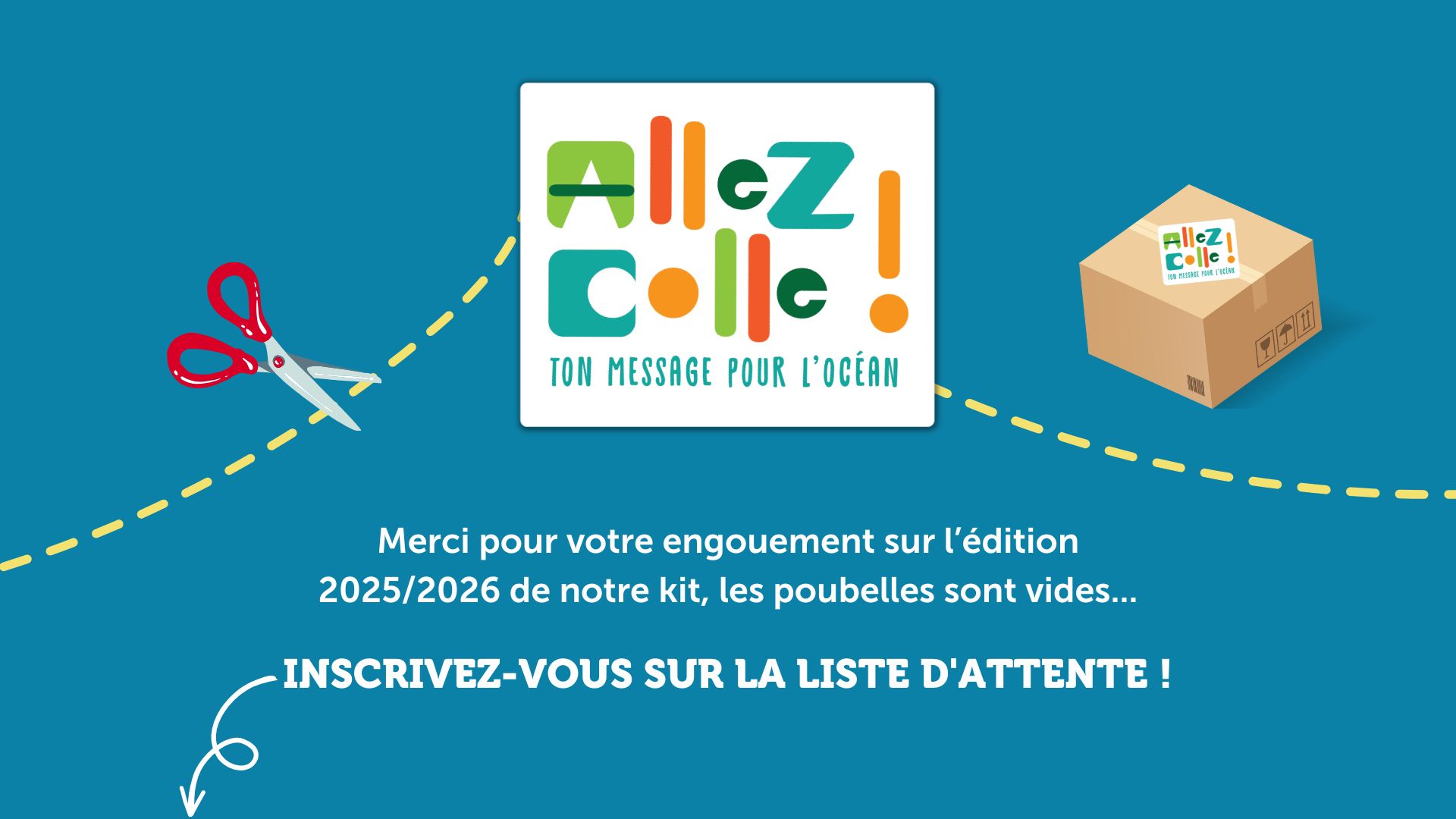 Kit pédagogique allez colle ton message pour l'océan en rupture de stock
