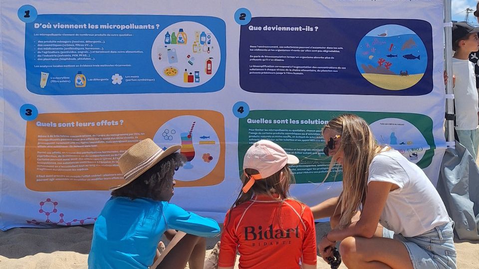 Micropolluants - Animation du stand pour l'étape estivale