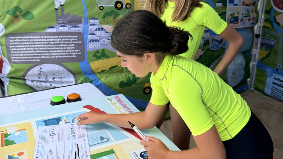 Micropolluants - Explication des sources de pollution au stand