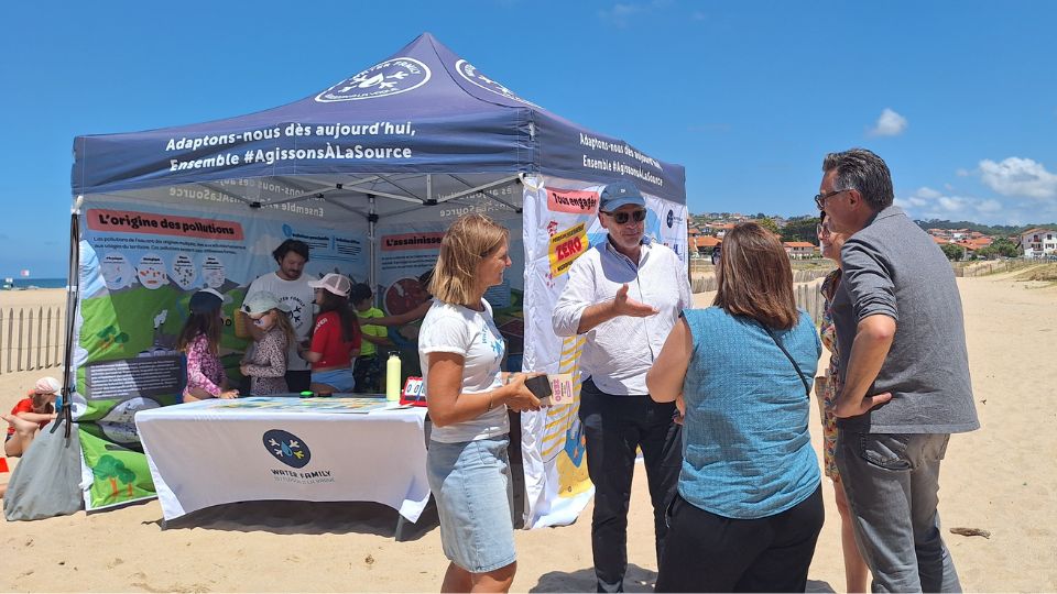 Micropolluants - L'inauguration du stand à Bidart